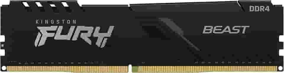 KF426C16BB/8 - Memória de 8GB DIMM DDR4 2666Mhz FURY Beast 1,2V 1Rx8 288 pinos para desktop/gamers, Preto