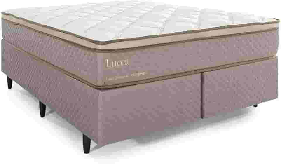 Cama Box Herval Queen Lucca, 66x158x198 cm, Molas Ensacadas