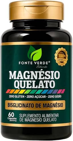 Suplemento mineral Magnésio Quelato 60 Cápsulas – Fonte de Magnésio para o Bem-Estar e Equilíbrio Nutricional do Organismo