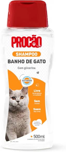 PROCÃO Shampoo Banho De Gato 500 Ml Procão