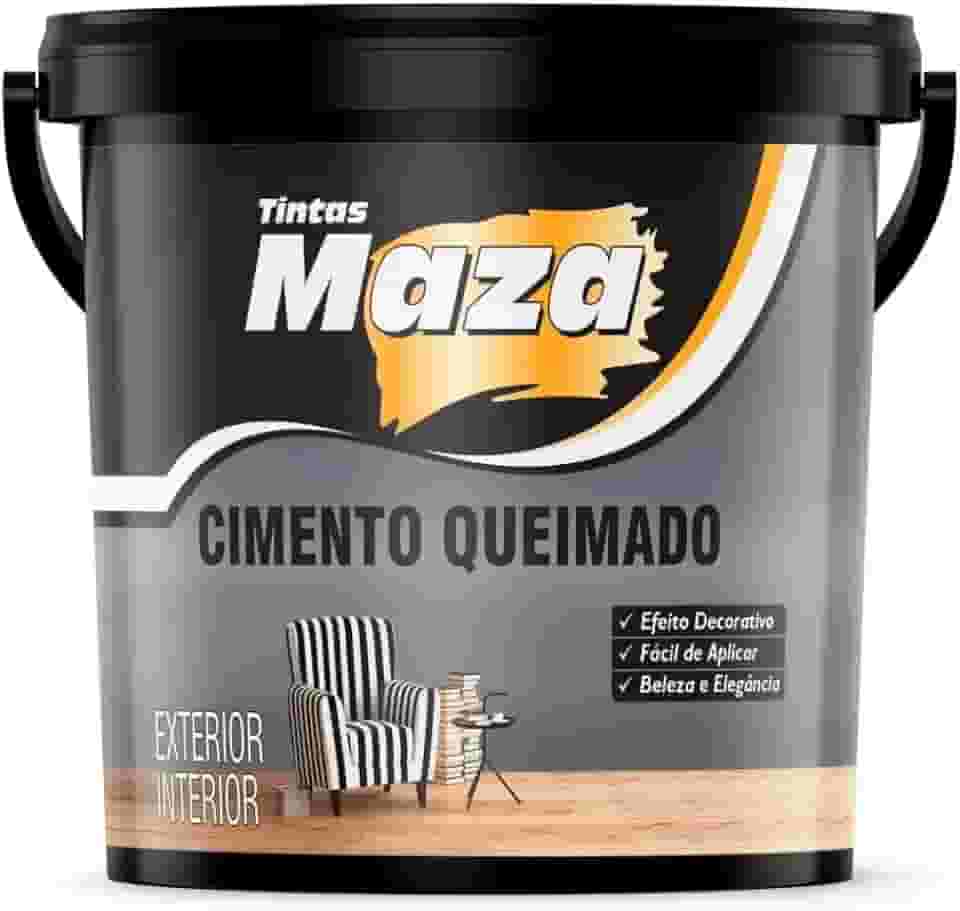 Cimento Queimado Maza Diversas Cores 5,6kg Premium Cores:Platina