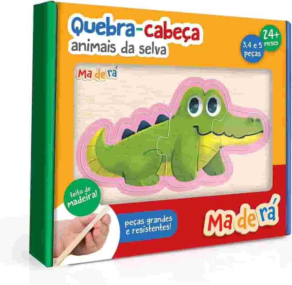Toyster - Animais da Selva - Quebra-Cabeça - 3, 4 e 5 peças - Maderá
