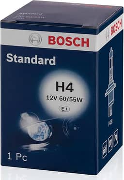 Bosch Lâmpada de Farol H4 Bosch Pure Light - 12V 60/55W Halógena