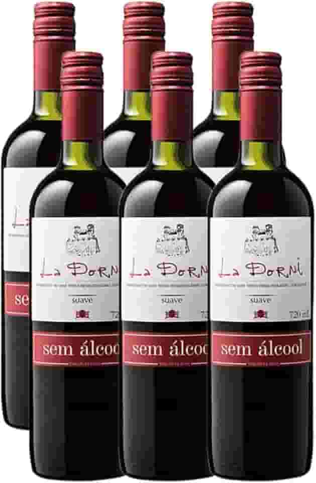 Vinho Tinto Sem Alcool La Dorni Tinto Suave 750ml Kit 6 Und