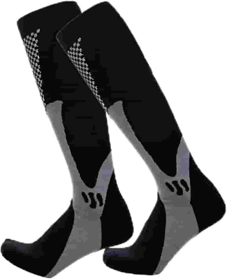 Meia de Alta Compressão Profissional Estimula Circulação Corrida Ciclismo Varizes Alívio