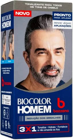 Biocolor Homem Tonalizante De Cabelo Masculino Bozzano Redução Dos Grisalhos