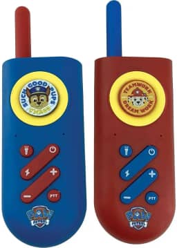 Walkie Talkie Infantil com Lanterna Patrulha Canina