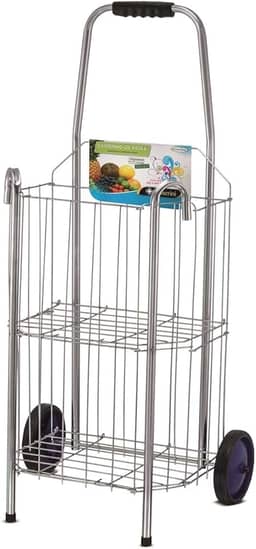 Carrinho de Feira para Compras com Rodas Reforçadas