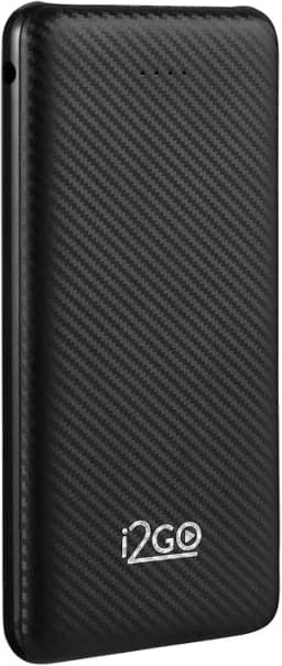 I2GO, Carregador Portátil (Power Bank) 10000mAh, 2 Saídas USB + 1 Saída/Entrada USB-C, Preto, i2GO Plus