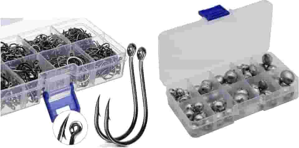 Kit 600 Anzóis E Kit Chumbada Para Pesca!