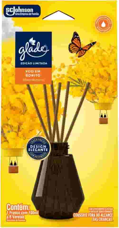 Glade Difusor de Ambiente, Voo em Bonito, 100ml e 6 Varetas