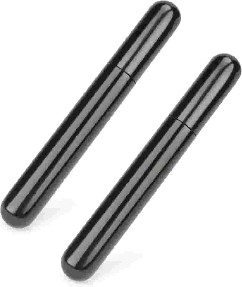 Linkidea Pacote com 2 tubos para charutos, caixa portátil para charutos individuais para viagem, adequada para anéis com diâmetro menor que 50 (cinza escuro)