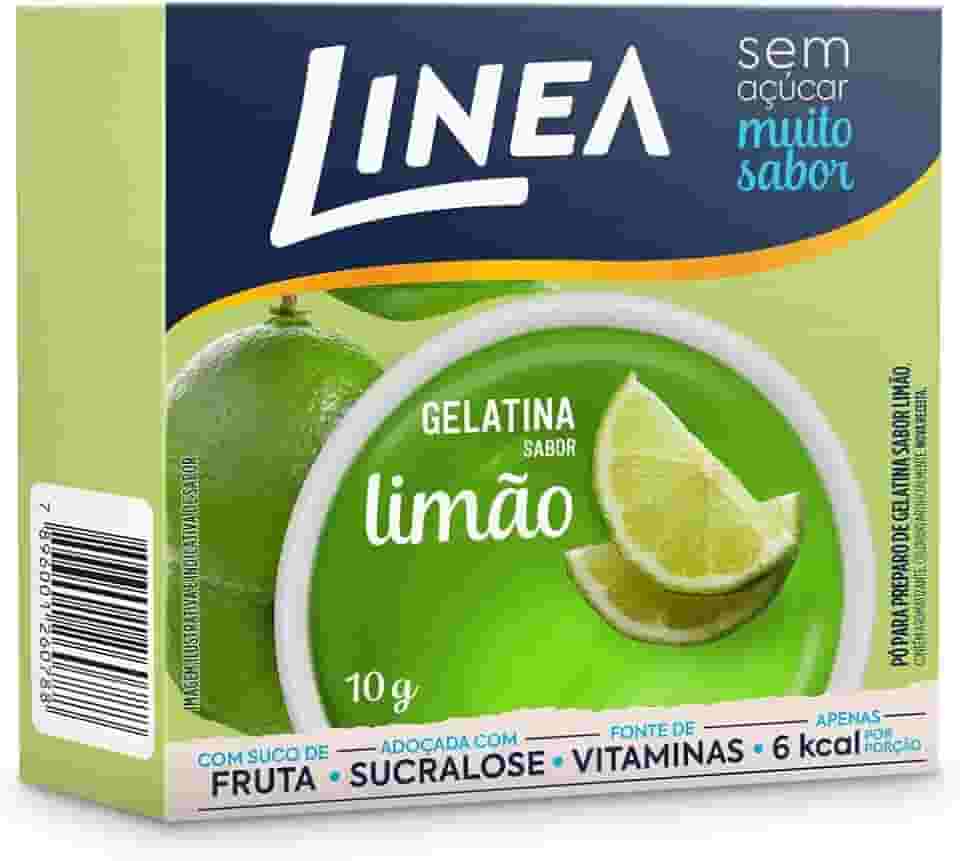 Linea Gelatina em Pó Sabor Limão 10g