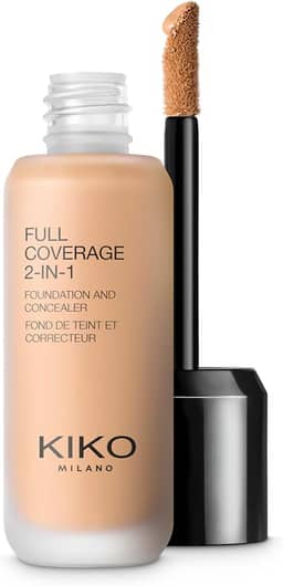 KIKO MILANO, Full Coverage 2-in-1 Foundation & Concealer, Base e Corretivo 2 em 1, Cor