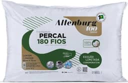 Altenburg Travesseiro 180 Fios, 50 x 70 cm, 100% Algodão, Branco, Edição Comemorativa 100 Anos