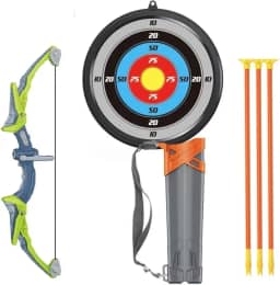 Brinquedo Arco e Flecha Infantil Radical com Luz Alvo e Flechas com Ventosas