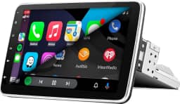 CENTRAL MULTIMÍDIA TELA IPS 10" ROTATIVA, FLUTUANTE ANDROID 13, 2/32GB, USB, SD, AUX, BLUETOOTH, ESPELHA ANDROID E IOS, CARPLAY E ANDROID AUTO CONECTIVIDADE COM OU SEM FIO