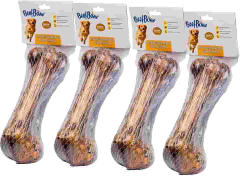 Beefbone Osso Natural Defumado para Cachorro, 200g, 4 Unidades, Sabor Suíno