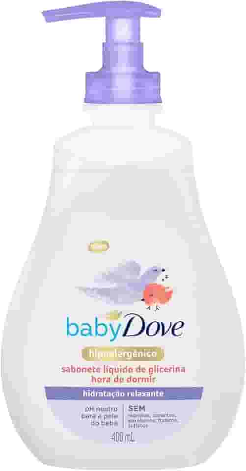 Baby Dove Sabonete Líquido De Glicerina Hidratação Relaxante Hora De Dormir Frasco 400 Ml