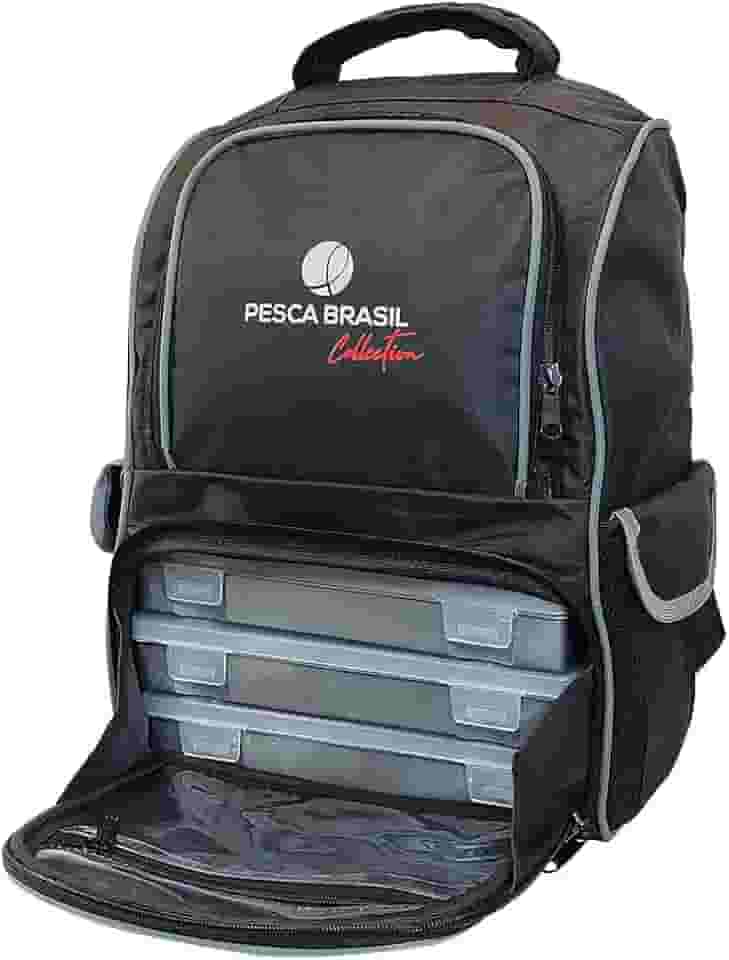 Mochila de Pesca Fishing Bag Pesca Brasil Preto Único