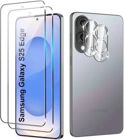 FIT IT Película 5D 9D Hd Premium para Samsung Galaxy S25 Edge + Película Protetora Lente Câmera