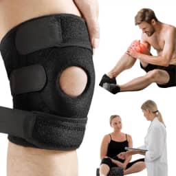 Joelheira de Compressão Esportiva Ortopédica Patelar Ajustável