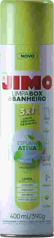 JIMO Limpa Box & Banheiro Limpa Perfuma Dá Brilho Espuma Ativa Aerossol 400ml