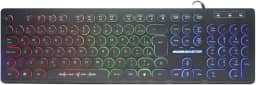 Teclado Gamer SteamPunk LED Teclas Iluminadas Anti Ghosting KM76 KMEX