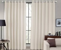 Cortina Tecido Blackout Blecaute Corta Luz Sala Quarto 80% 4,00 X 2,60m (Palha)