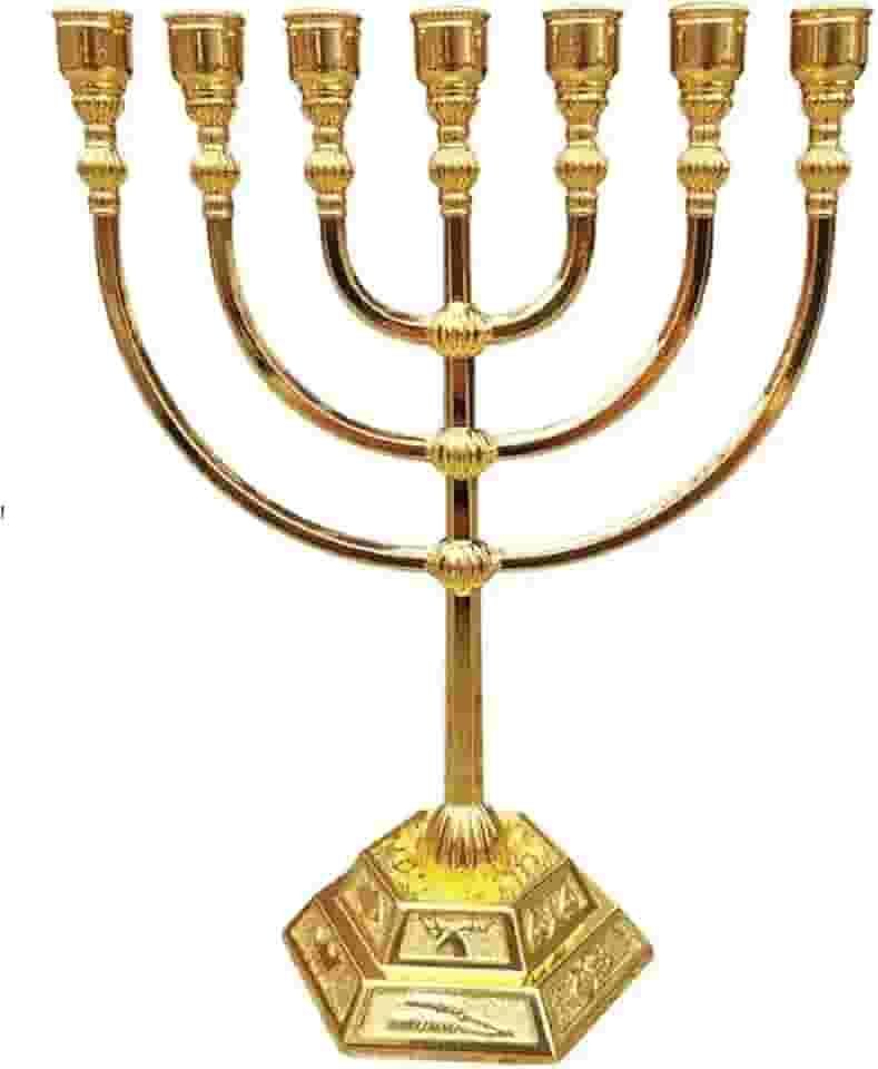 Candelabro Sete Pontas - Menorá - Importada De Israel