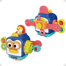 Cubo Mágico Educativo Brinquedo Sensorial Montessori Kidino Cubo de Atividades Infantil Ajuda Com As Habilidades Motoras do Bebê