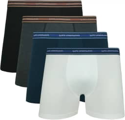 Kit Com 4 Cuecas Boxer De Algodão Da Lupo