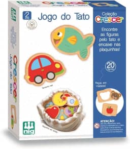 Jogo Infantil do Tato Crescer Encaixa Peças Criatividade Coordenação Motora Memória Concentração Imaginação - Nig 0459