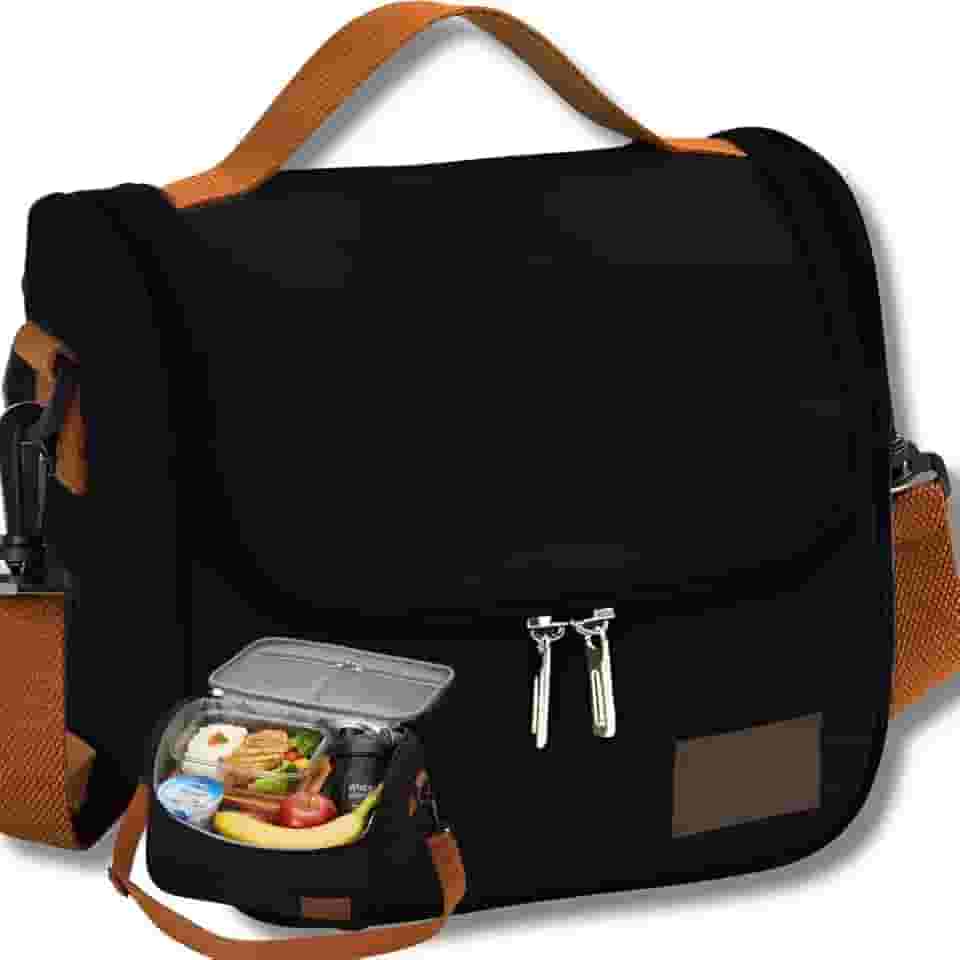 Bolsa Térmica Lancheira com Alça de Ombro para Marmita - Trabalho Academia Escola e Passeios Super Premium - Isolamento térmico | Trabalho Academia Escola e Passeios Super Premium (PRETO)