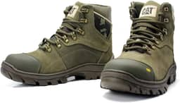 Bota Cat Masculina em Couro Adventure Biqueira Interna