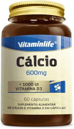 Cálcio + Vitamina D3-60 Cápsulas - VitaminLife