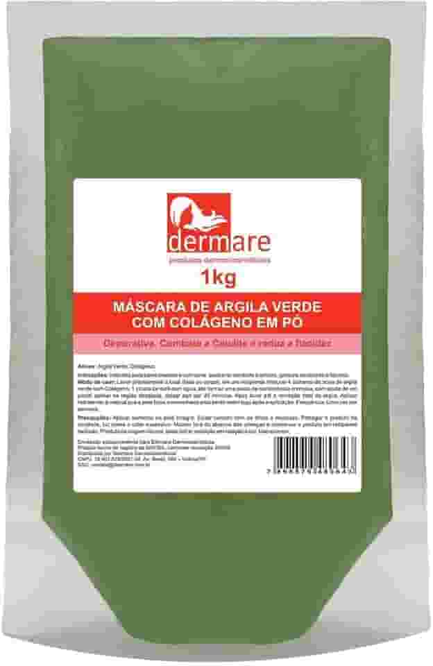 DERMARE Argila Verde Com Colageno Dermare 1 Kg