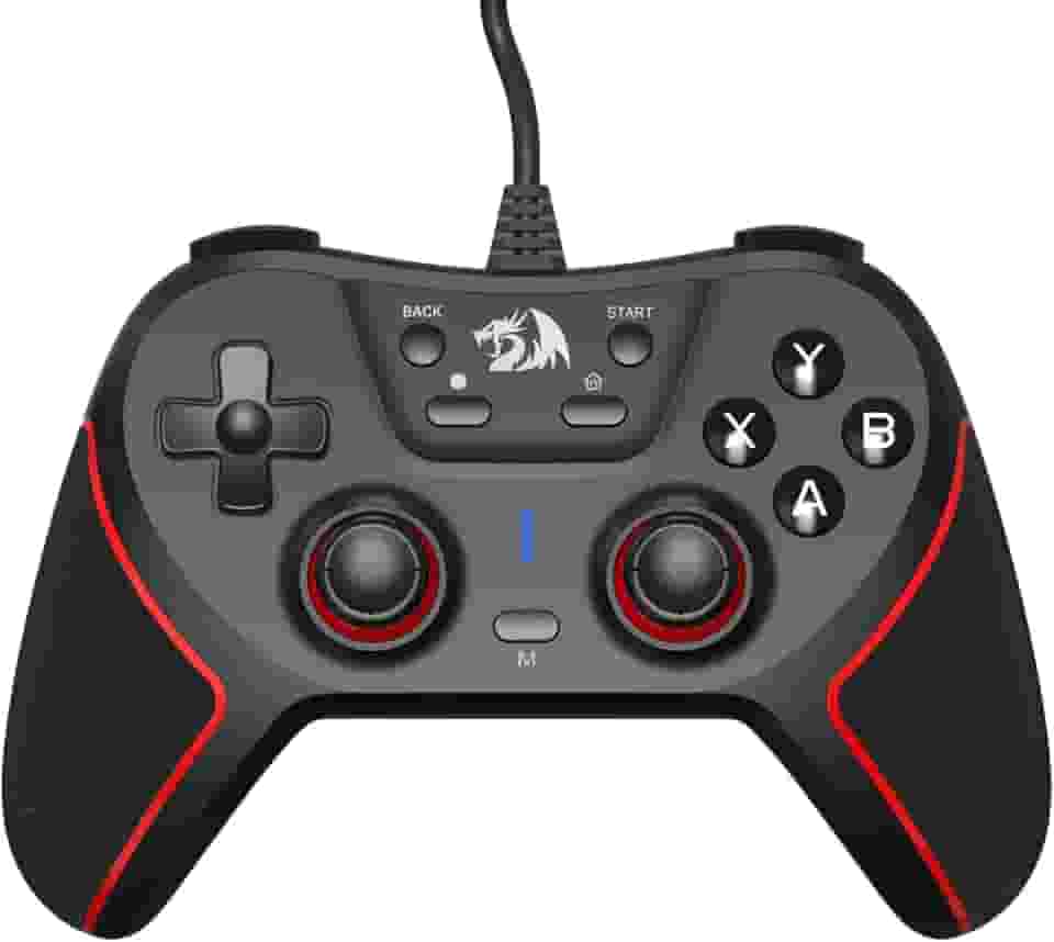 Controle Gamer Redragon Ephemera Preto e Vermelho USB G713