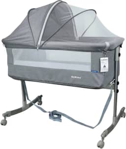 Berço Moisés Co-bed Cinza Com Mosquiteiro KaBaby