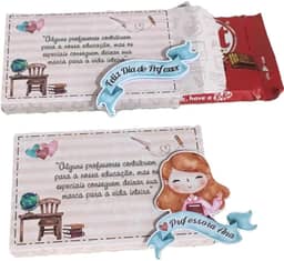 Caixinha para KITKAT Dia dos Professores Lembrancinha - 15 Unidades - Pegue e Monte