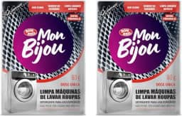 Limpa Máquina De Lavar Roupas Mon Bijou Sachê 80g - 2 Unid