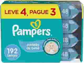 Pampers Lenços Umedecidos Cuidado de Bebê 192 Unidades