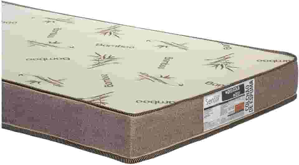 Colchão Solteiro com Espuma D33 Firme para Cama de Solteiro Colchão D33 88x188