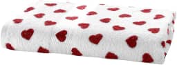 Toalha de Banho Prisma Dohler Felpudo Formosa Coração Vermelho
