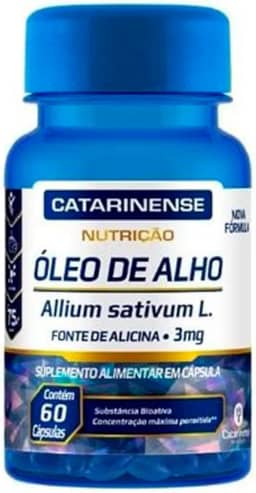 Oleo de Alho Desodorizado - Sem Odor 60 Capsulas Catarinense