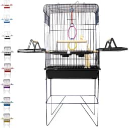 Utility Pet & Lar, Gaiola Calopsitas Viveiro Periquito Pássaro Papagaio Cor:Preto/Preto