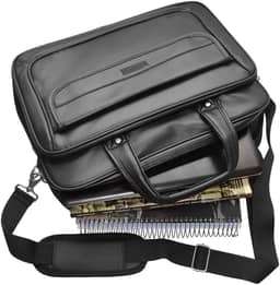 Pasta Executiva Masculina em Couro Impermeável, Maleta de Mão com Múltiplos Compartimentos e Design Sofisticado: Ideal para Advogados, Médicos e Professores em Busca de Estilo e Praticidade