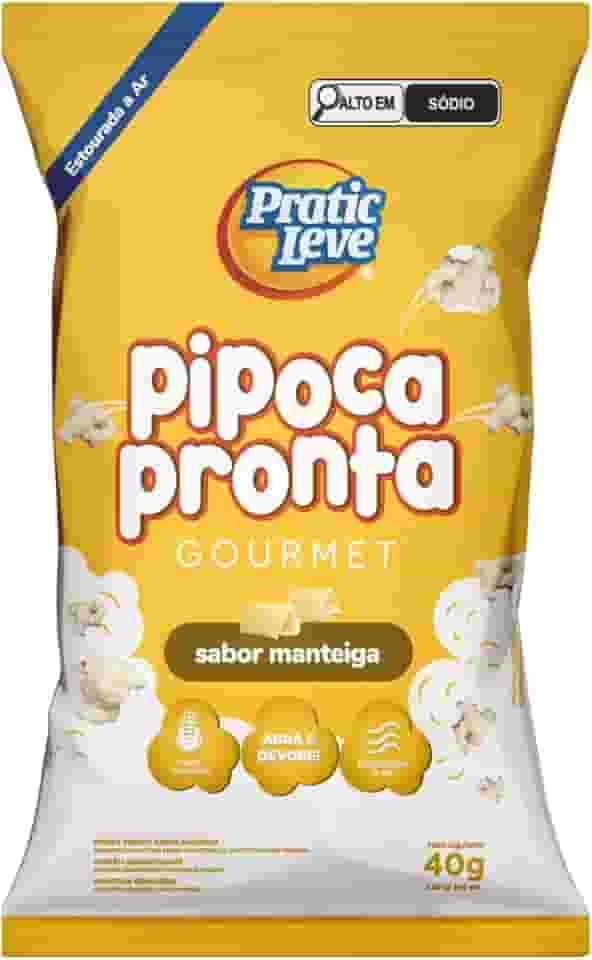 PIPOCA PRONTA GOURMET PRATIC LEVE 40g - MANTEIGA