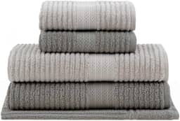 Jogo de toalhas Buddemeyer Doris Banho Cinza Claro/Cinza 5 peças