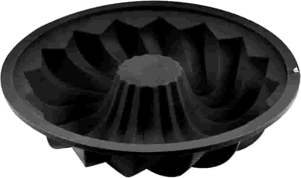 FORMA P/PUDIM EM SILICONE PRETO 26 X 5,5CM - CM24